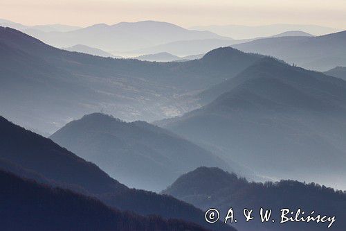 o świcie na Rozsypańcu, Bieszczady, Bieszczadzki Park Narodowy