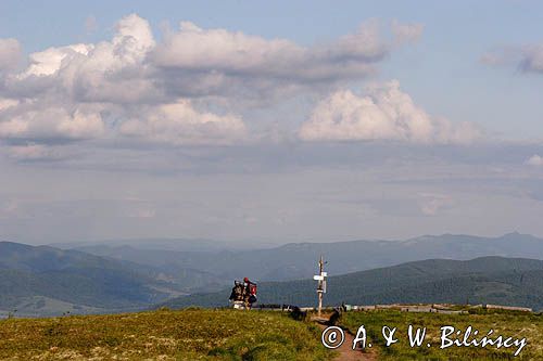 Bieszczady, panorama, na Wielkiej Rawce