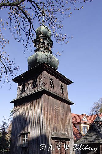 Tokarnia, zabytkowa dzwonnica, Beskid Makowski