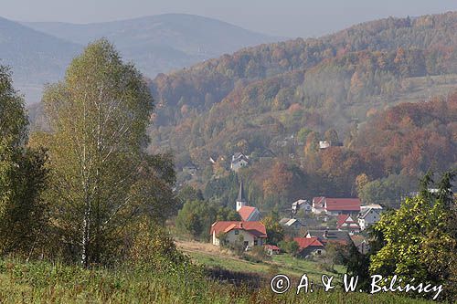 wieś żarnówka, Beskid Makowski