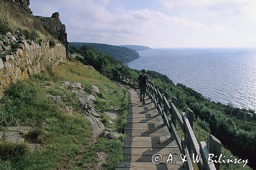 ścieżka z zamku Hamershus, Bornholm, Dania