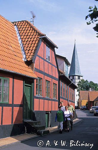 uliczka w Ronne, Bornholm, Dania