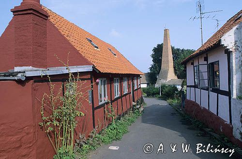 uliczka w Sandvig, Bornholm, Dania