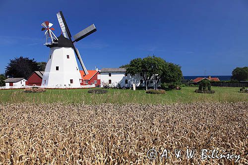 wiatrak w Aarsdale, Bornholm, Dania