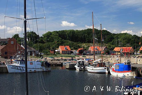 port w Aarsdale, Bornholm, Dania