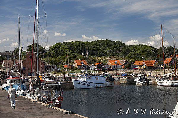 port w Aarsdale, Bornholm, Dania