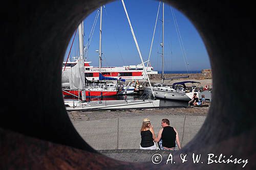 port w Allinge, Bornholm, Dania