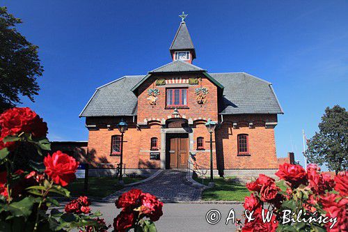 biblioteka w Allinge, Bornholm, Dania