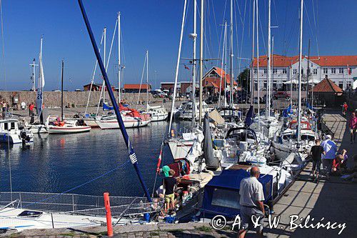 port w Allinge, Bornholm, Dania