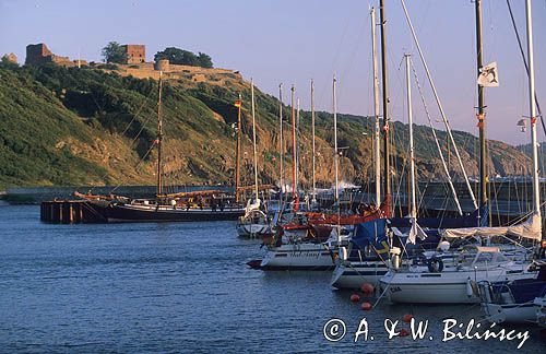 Bornholm Dania port Hammershavn i zamek Hammershus