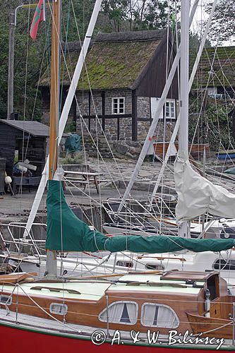 port w Helligpeder na wyspie Bornholm, Dania