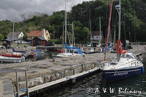 port w Helligpeder na wyspie Bornholm, Dania