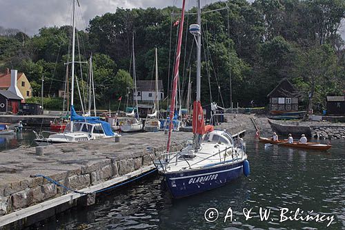 port w Helligpeder na wyspie Bornholm, Dania