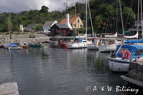 port w Helligpeder na wyspie Bornholm, Dania