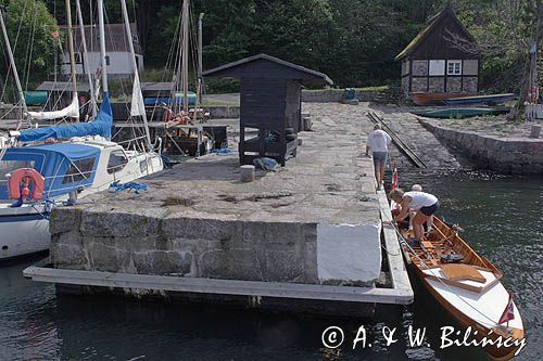 port w Helligpeder na wyspie Bornholm, Dania