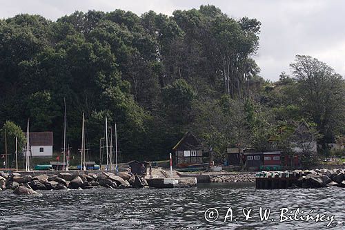 port w Helligpeder na wyspie Bornholm, Dania