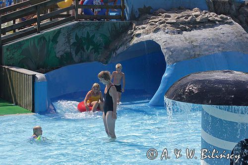 aquapark w parku rozrywki Joboland koło Svaneke na wyspie Bornholm, Dania