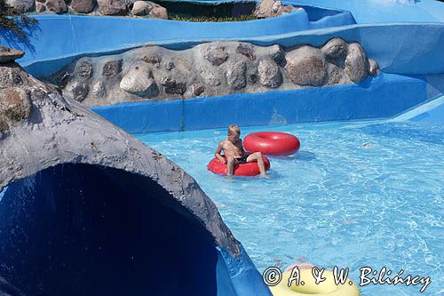 aquapark w parku rozrywki Joboland koło Svaneke na wyspie Bornholm, Dania