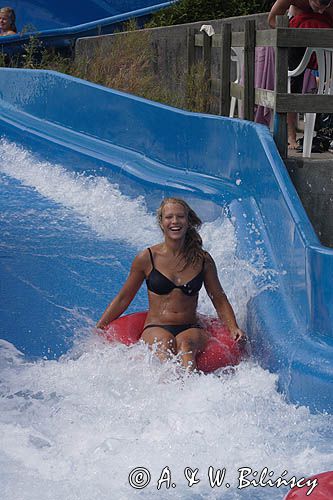 aquapark w parku rozrywki Joboland koło Svaneke na wyspie Bornholm, Dania