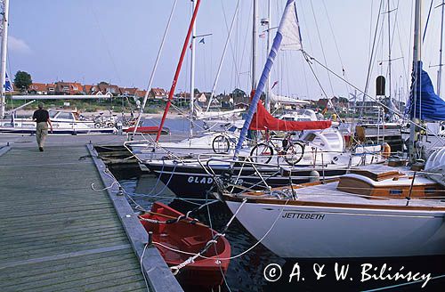 Bornholm, Dania, port w Ronne