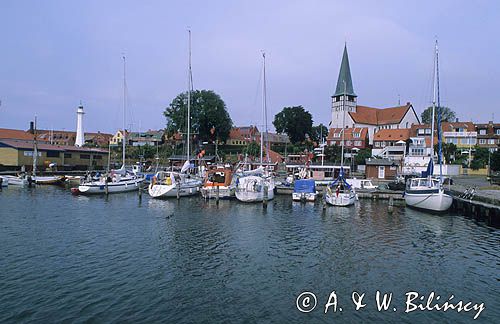 Bornholm, Dania, port w Ronne