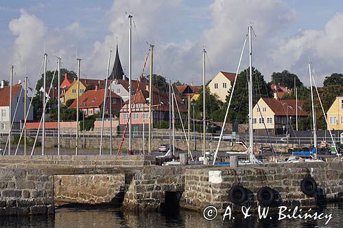 port w Svaneke na wyspie Bornholm, Dania