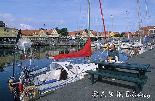 Bornholm, Dania, port w Svaneke