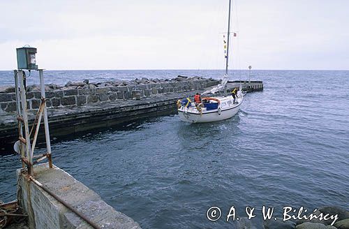 Bornholm, Dania, port w Vang