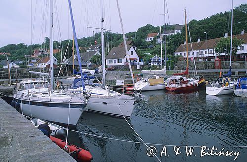 Bornholm, Dania, port w Vang