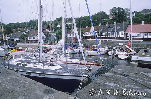 Bornholm, Dania, port w Vang