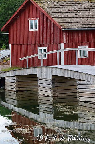 Wioska rybacka na wyspie Borsto, Archipelag Turku, Szkiery Fińskie, Finlandia