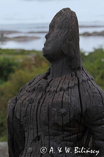 Figura Pani na Borsto na wyspie Borsto, Archipelag Turku, Szkiery Fińskie, Finlandia