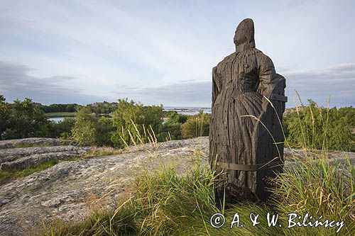 Figura Pani na Borsto na wyspie Borsto, Archipelag Turku, Szkiery Fińskie, Finlandia