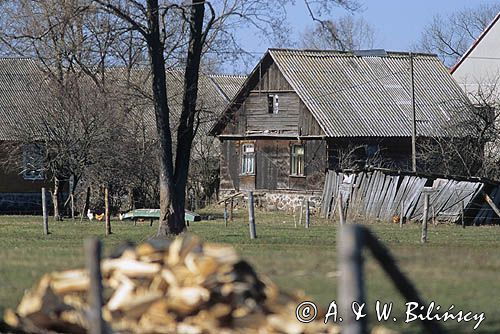 Wieś Brzostowo nad Biebrzą, Podlasie. Polska