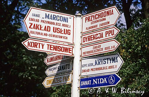 Busko Zdrój drogowskazy