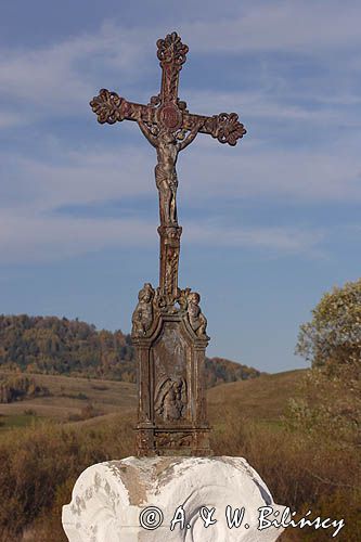 krzyż przydrożny w Bystrem, Bieszczady