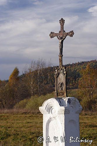 krzyż przydrożny w Bystrem, Bieszczady