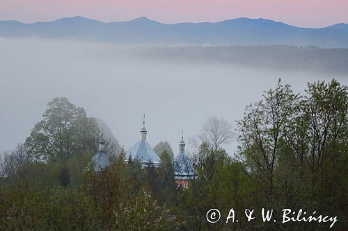 Bystre, kopuły cerkwi, Bieszczady