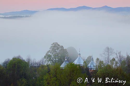 Bystre, kopuły cerkwi, Bieszczady