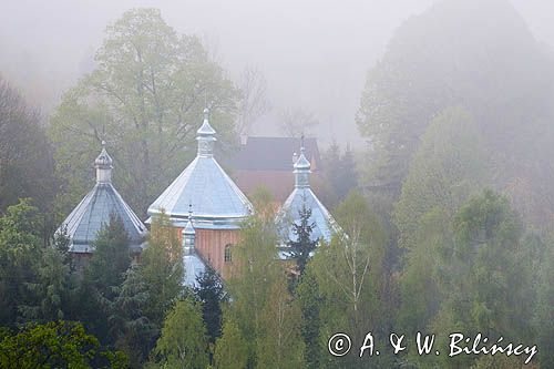 Bystre, kopuły cerkwi, Bieszczady