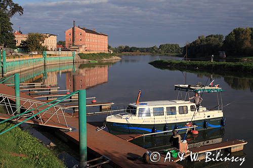 port jachtowy w Bytomiu Odrzańskim, rzeka Odra