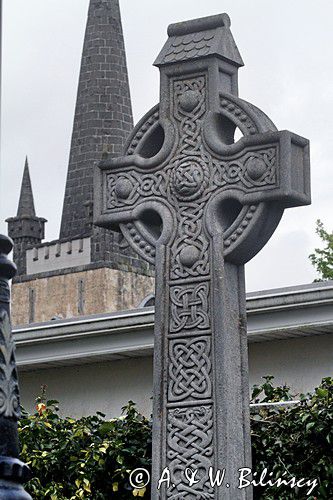 kamienny irlandzki krzyż, Carrick on Shannon, rejon Górnej Shannon, Irlandia