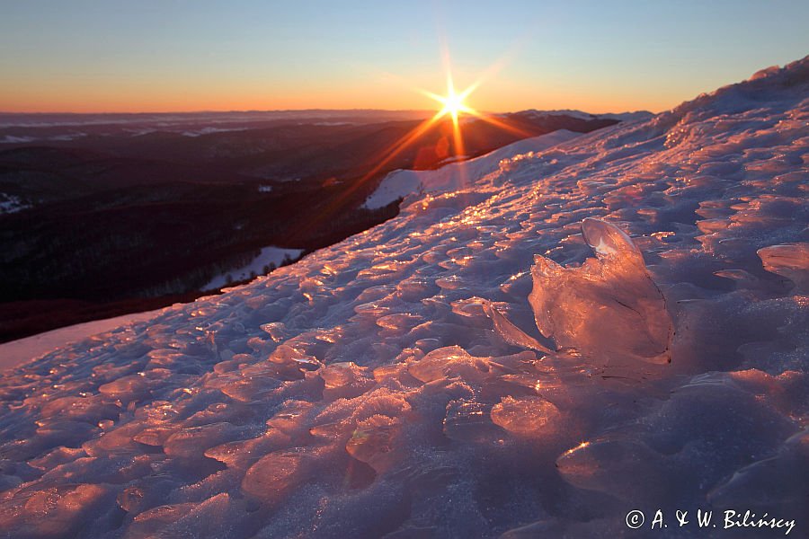 Zima na Caryńskiej, Bieszczady