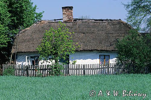 Poland, chata we wsi Pindal, Mazowsze