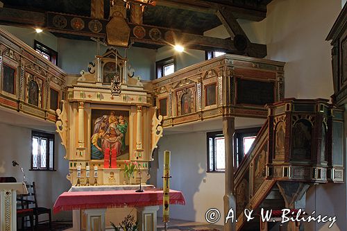 Chlastawa zabytkowy kościół drewniany z XVII w /1637r/ powiat Świebodzin - Wielkopolska