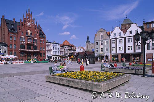 Chojnice rynek i ratusz