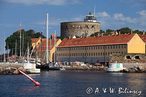 port i twierdza, wyspa Christianso koło Bornholmu, Dania