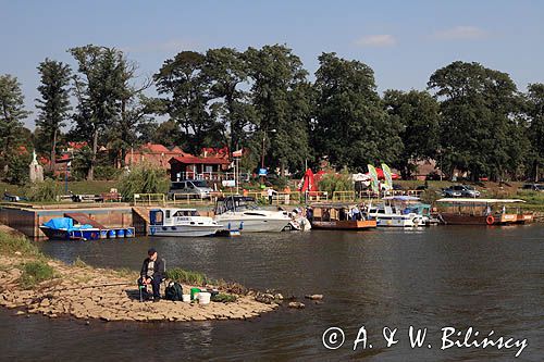 port jachtowy w Cigacicach, rzeka Odra