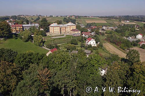 Czchów, panorama z zamku - romańskiej obronnej wieży mieszkalnej