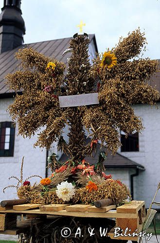 wieniec dożynkowy ze wsi Mostki - dożynki Domostawa, Kotlina Sandomierska